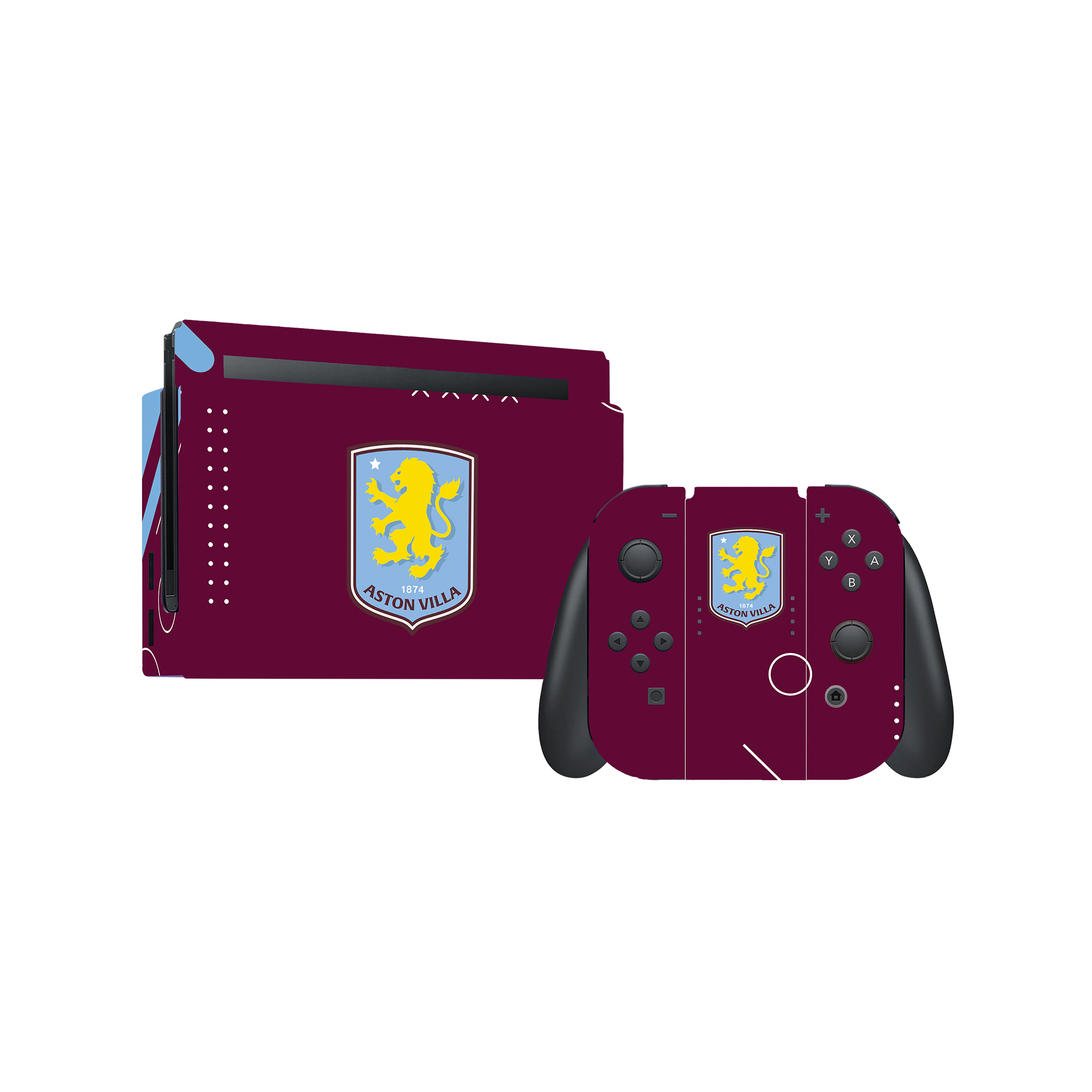 Skin-Set für Nintendo Switch-Bundle von Aston Villa