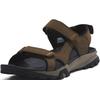 Sandale TIMBERLAND "Lincoln Peak 2 STRAP SANDAL", Gr. 47,5, braun, Leder, sportlich, Schuhe, mit Klettverschluss