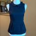 J. Crew Tops | J Crew Black Peplum Top Size 4 | Color: Black | Size: 4