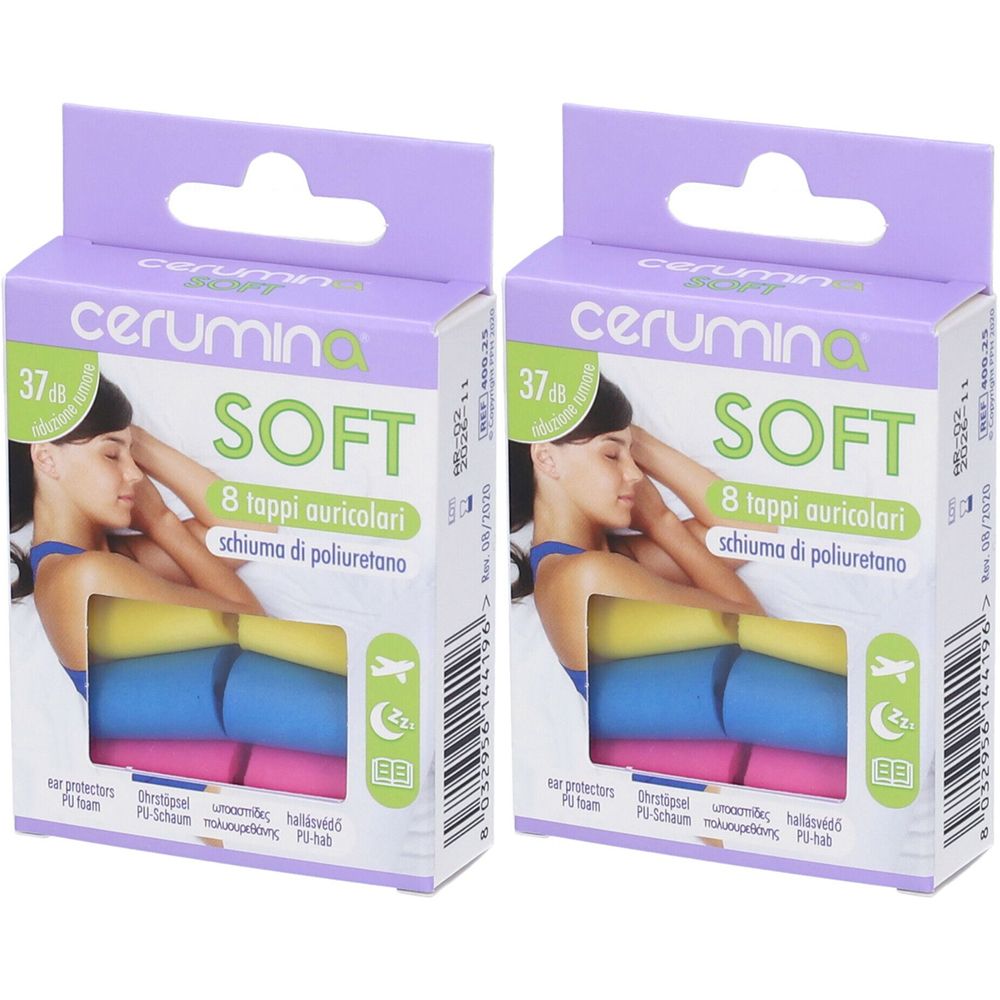 Cerumina Soft 2x8 pz Tappi per le orecchie