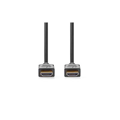 Nedis High Speed HDMI Kabel mit Ethernet - HDMI Stecker - HDMI Stecker - 4K@60Hz - ARC - 18 Gbps - 1.50 m - Rund - PVC - Schwarz - Box Image