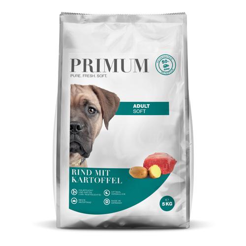 5kg Primum Adult Soft Rind mit Kartoffel Trockenfutter Hund