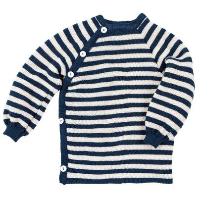 Reiff - Kid's Ringelschlüttli - Merinopullover Gr 86/92 blau
