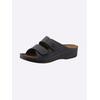 Pantolette FRANKEN-SCHUHE, Damen, Gr. 41, blau (dunkelblau), Lederimitat, sportlich, Schuhe