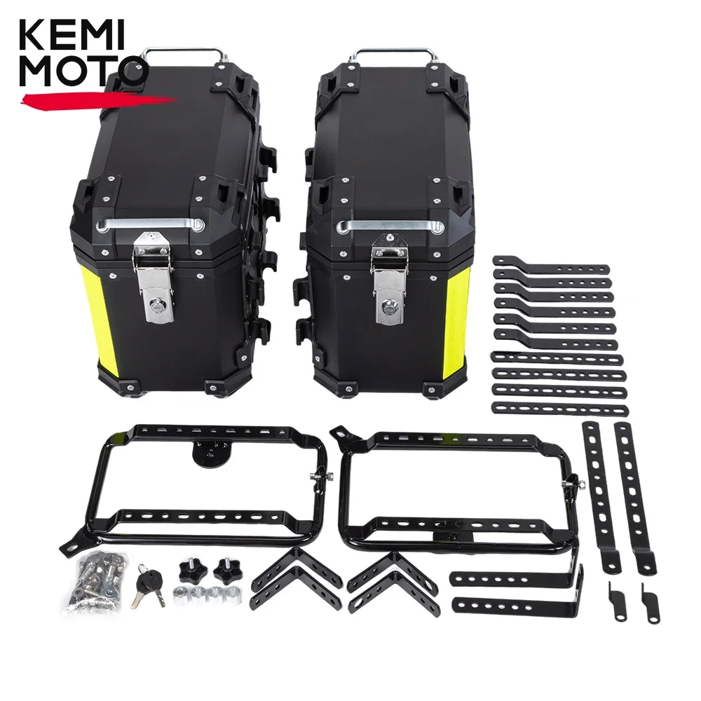 Boîte latérale universelle de 28l pour BMW, boîte supérieure arrière, fixation rétractable et mécanisme d