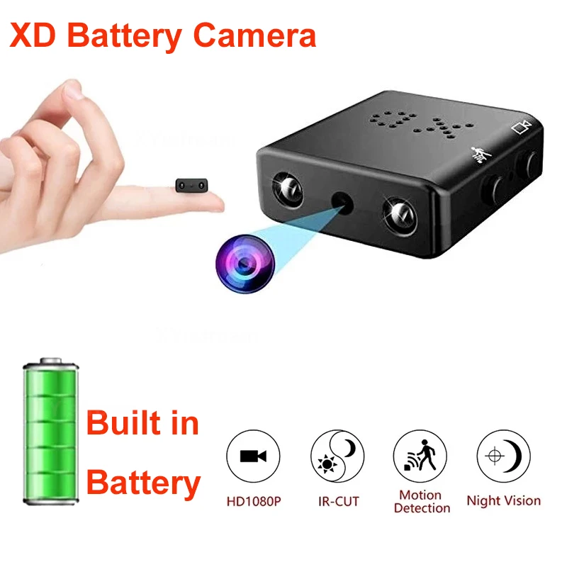 Nouveau Mini Caméra Secrète Full HD 1080P Caméscope de Sécurité à Domicile IR-CUT Vision Nocturne Micro cam Détection de Mouvement Enregistreur Vocal Vidéo