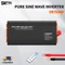 DATvissed BOSS PSW-2000 pur onduleur à onde sinusoïdale DC12V-24V à AC220V Portable voiture onduleur 2000W convertisseur de tension d