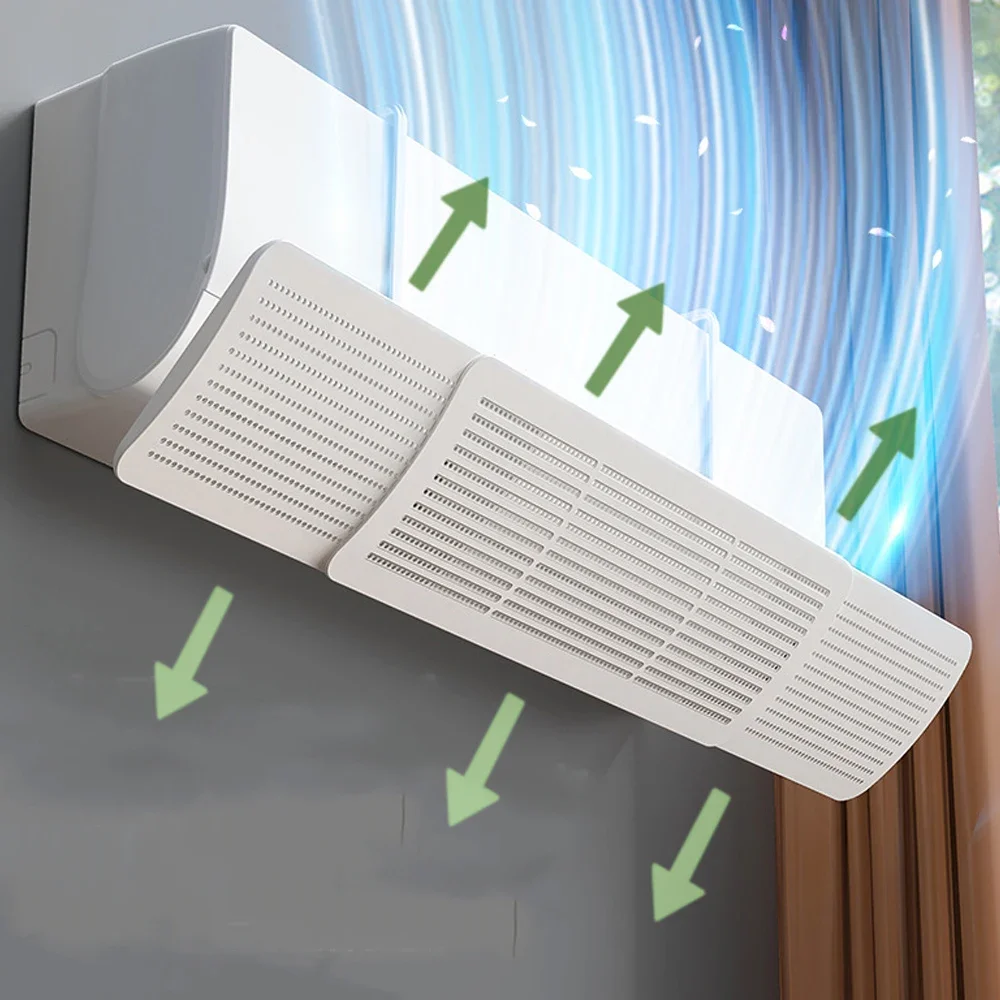 Klimaanlage Windschutz scheibe Anti-Direkt blasen Universal wind dicht Wand montage Luft auslass Schall wand Kühlluft führung Image