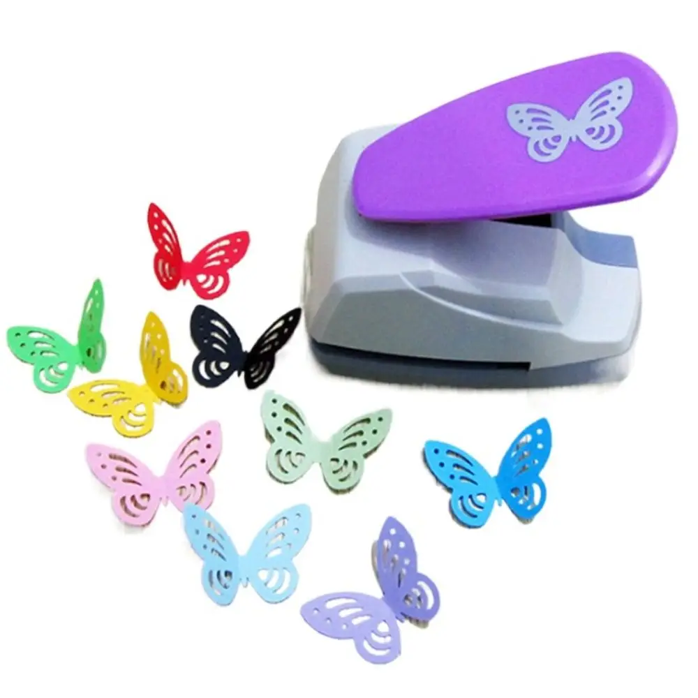 Jolie çon de découpe de papier papillon pour enfants, nouveau scrapbooking fait à la main, poinçon de planche de forme 3D, plastique ABS, perforation pour enfants, bricolage