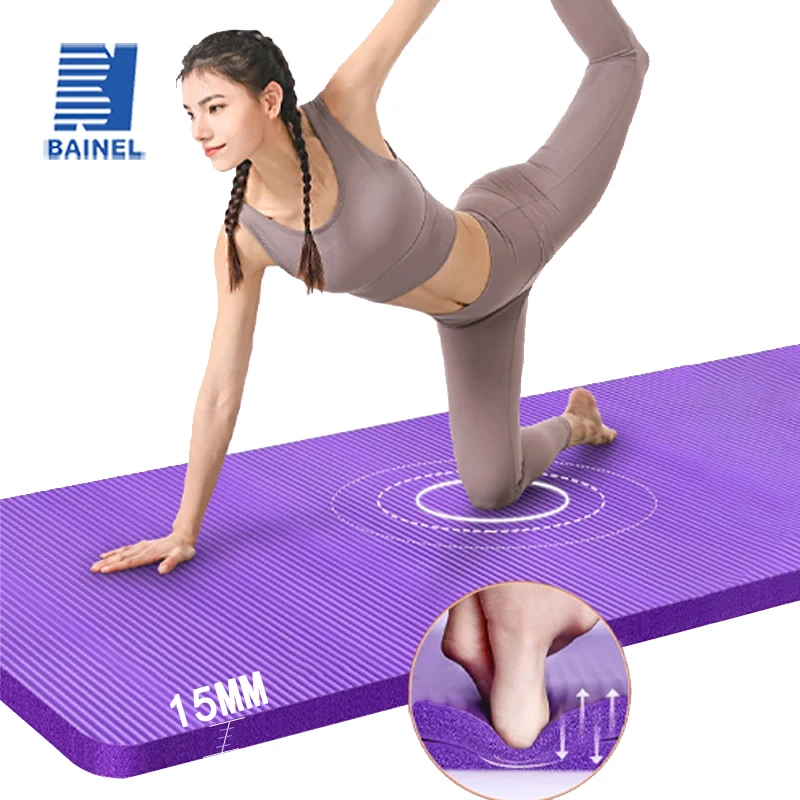 Tapis de Yoga antidérapant épais de 15MM/20MM, tapis de sport haute densité pour Fitness, Sports à domicile, Pilates, exercice de gymnastique