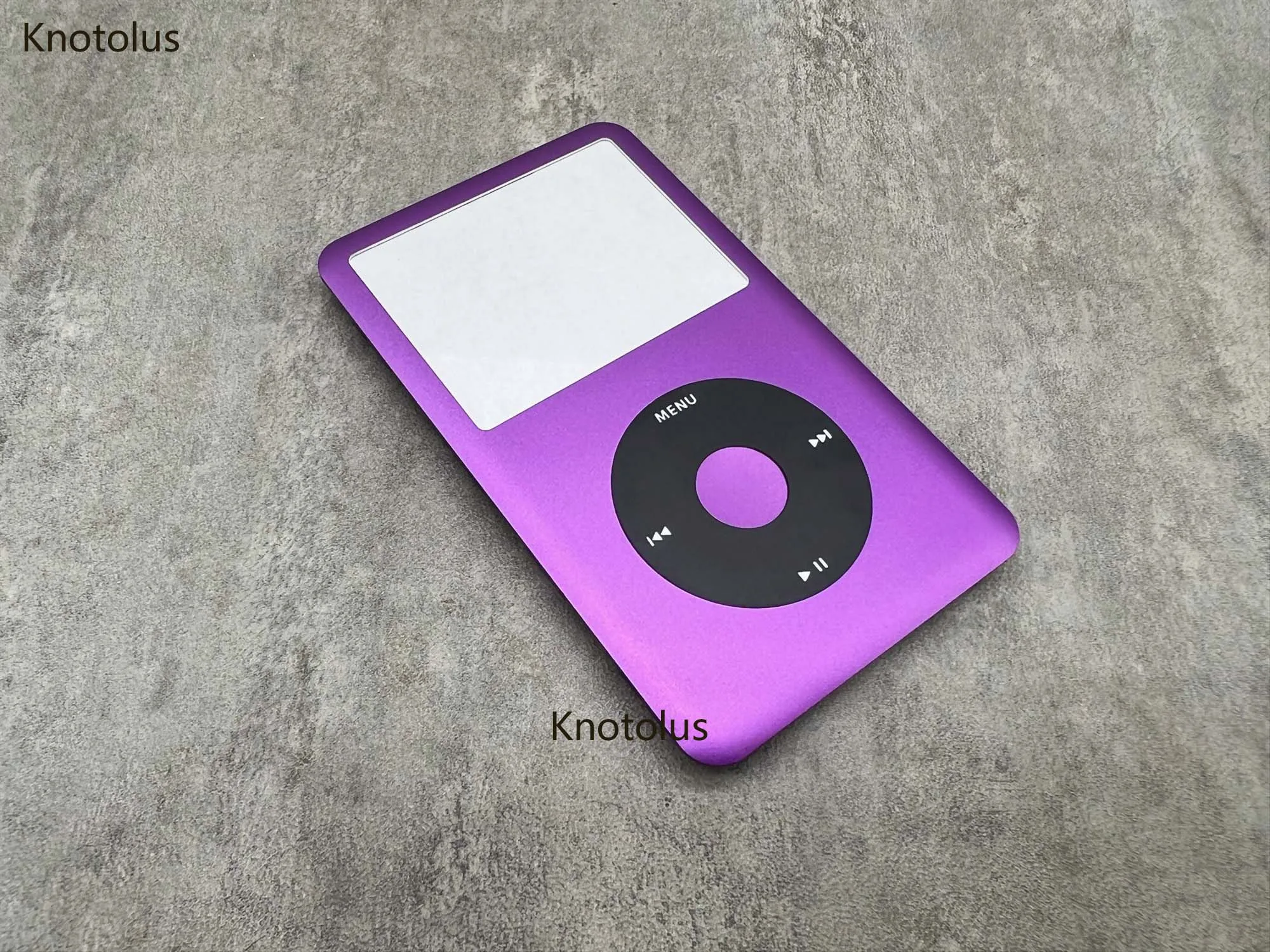 Lila Frontgehäuseabdeckung, Frontplattengehäuse, schwarzer ClickWheel-Mitteltaste für iPod 6. 7. Classic 80 GB, 120 GB, 160 GB Image