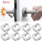 Protecteur de porte, fournitures de sécurité transparentes, poignées de porte en Silicone, tampons, fixateurs de Protection pour meubles muraux, quincaillerie pour la maison