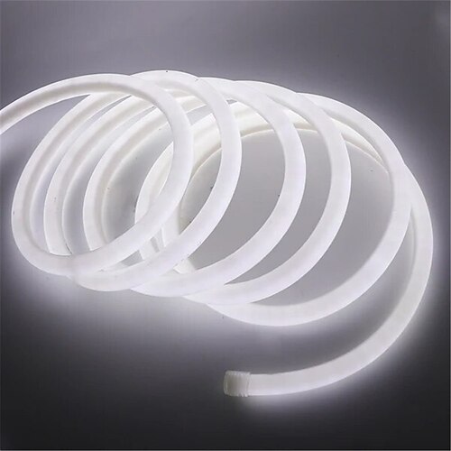1m 2m 3M Neonstreifenlichter 150 LEDs Flexibel Neon 14mm 1 Set Warmweiß Rot Blau LED Neonlichte Draussen Wasserdicht Urlaub 220-240 V 110-120 V Image