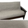 Burlap Gray Futon Cover 171 Full