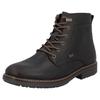 Winterstiefelette RIEKER, Herren, Gr. 47, braun (dunkelbraun), Nubukleder, klassisch, Schuhe, mit wasserabweisender TEX-Ausstattung