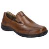 Slipper JOSEF SEIBEL "New Anvers 67", Herren, Gr. 46, braun (cognac), Leder, casual, Schuhe, Freizeitschuh, Halbschuh, Komfortschuh mit Wechselfußbett