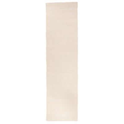 Läufer MORGENLAND "GABBEH FEIN UNI", beige (natur), B:80cm H:18mm L:300cm, Wolle, Teppiche, pure Schurwolle Einfarbig, Wohnzimmer Image