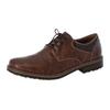 Schnürschuh RIEKER, Herren, Gr. 43, braun (wood, toffee), Lederimitat, elegant, Schuhe, mit gepolsterter Innensohle, Freizeitschuh, Halbschuh, Schnürschuh