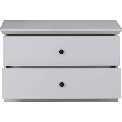 Sitzbank HOME AFFAIRE "Örebro", weiß, B:81cm H:49cm T:41cm, Holzwerkstoff, Sitzbänke, Sitzbank Schuhbank, zeitloser Landhausstil, mit Vollauszug Image