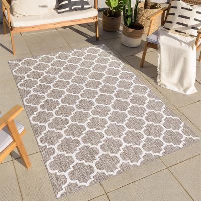 Outdoorteppich CARPET CITY "Outdoor 462", beige, B:280cm H:5mm L:380cm, Polypropylen, Teppiche, Läufer, UV-beständig, Flachgewebe, auch quadratisch, In- und Outdoor Image