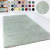 Hochflor-Teppich ESPRIT "Relaxx ESP-4150" Gr. 4, bunt (hellgrau, grün), B:160cm H:25mm L:230cm, Kunstfaser, Teppiche, Wohnzimmer, sehr große Farbauswahl, weicher dichter Hochflor