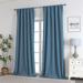 The 100% Blackout Curtains 108 inches Long for Bedroom Living Room - 2 Panels Back tab Rod Pocket - 108"L x 52"W