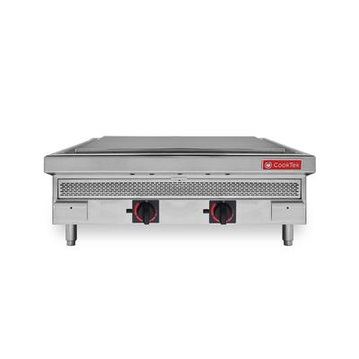 CookTek 680301 36" Electric Induction Plancha w/ Manual Controls - Steel Plate, 208-240v/3ph, Stainless Steel