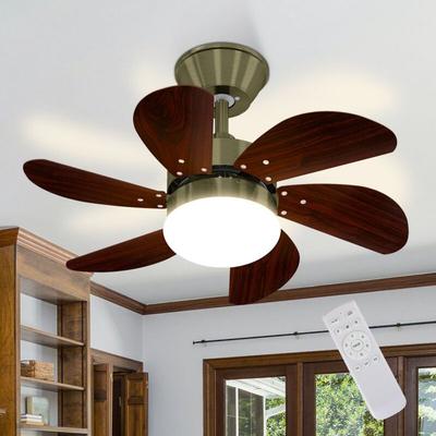 Deckenventilator Mit Beleuchtung und Fernbedienung Leise - Deckenlampe Ø75 cm 6 Flügeln Ventilator Image