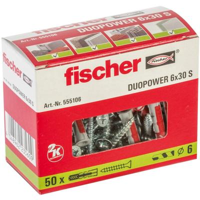 Sx Dübel duopower 6x30 s 555106 50 Stk - Fischer Image