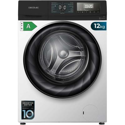 Cecotec - Waschmaschine mitFassungsvermögen von 12 Kg, 1400 U/min, 15 Programme, Klasse a, Inverter