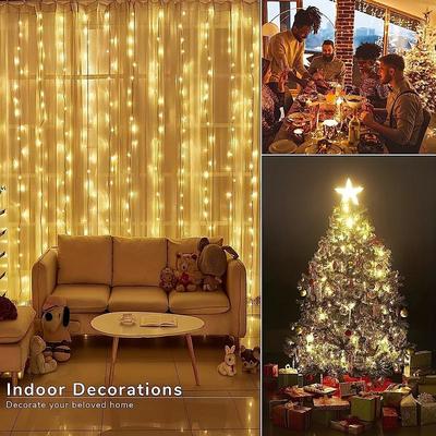 ElegantWeddingReceptionParty Low Voltage 8-Function Light String – 10M 100LEDs, 20M 200LEDs, 30M 300LEDs – Christmas, Halloween, Wedding, Indoor/Outdoor Decoration