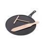 Macchina per crepes in ghisa 30 cm nera - 3290noir - chasseur