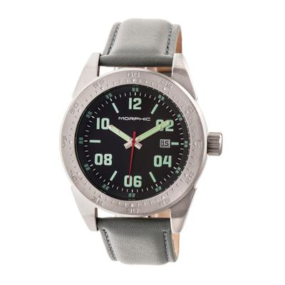 Morphic M63 Series Uhr mit Lederarmband und Datum