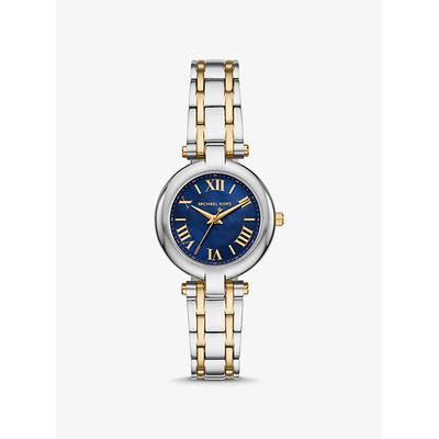 Michael Kors Laney Two-Tone Watch Blue One Size