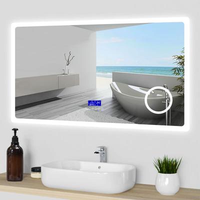 Led Badspiegel mit 3-fache Vergrößerung Beschlagfrei Badezimmer Spiegel mit Speicherfunktion Image