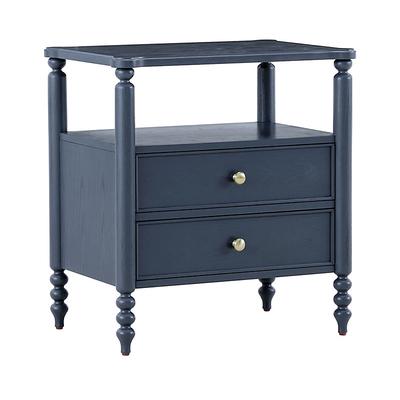 Dover 2-Drawer Nighstand - Navy - Ballard Designs