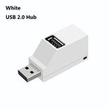 Universal Data Transfer Portable USB 3.0 Hub Splitter Box Adapter 3 Ports WHITE USB 2.0 HUB