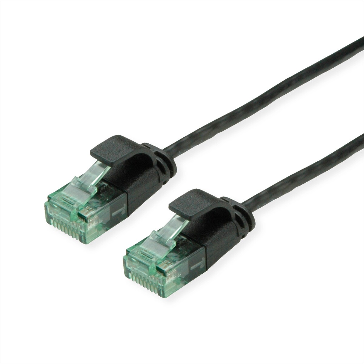 ROLINE RECYCLED MATERIAL ROLINE RM UTP DataCenter Patchkabel Cat.6A (Class EA), slim, schwarz, 3 m Image