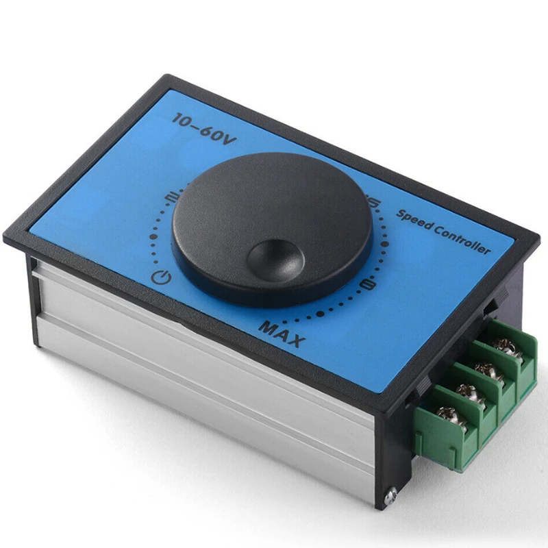 DC 10-60V 20A PWM regolatore di velocità del motore regolatore regolabile a velocità variabile interruttore potenziometro di controllo reversibile DC 12V 24V