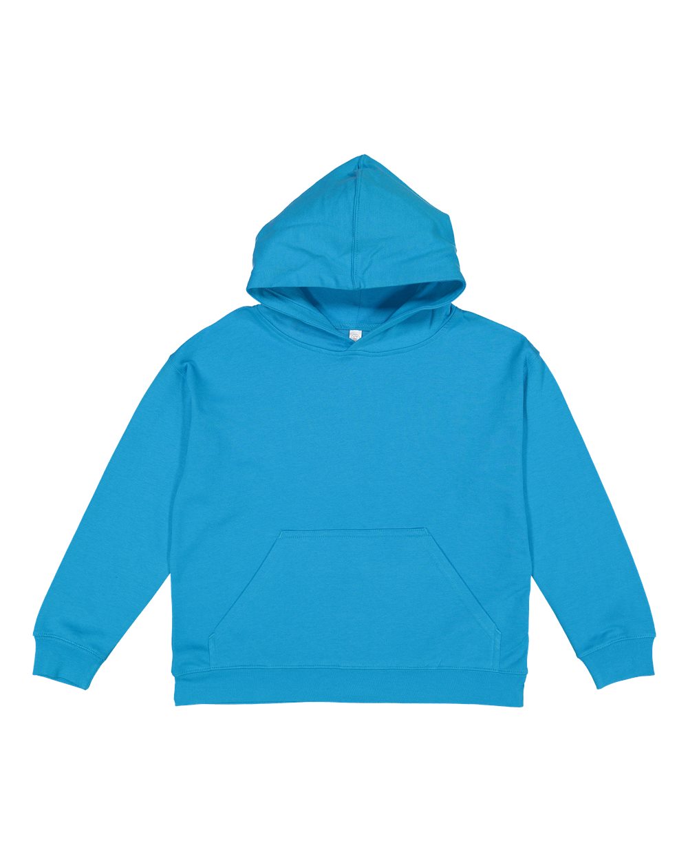 LAT 2296 Youth Fleece Hoodie Sweatshirt in Turquoise size Small LA2296 - LAT