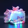Disney Jungen Mädchen Cartoon gefroren Prinzessin Elsa führte leuchten leuchtende Sport Sommer Kinder Sandalen rutsch feste Kleinkind Schuhe Größe 21-3