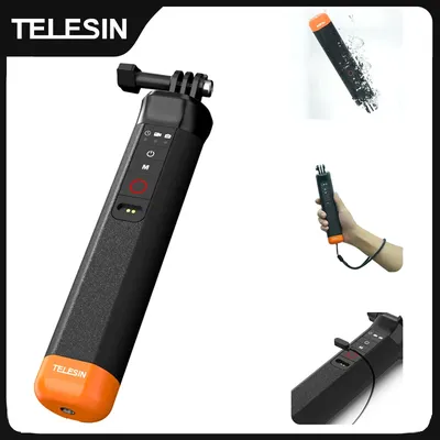 Telesin Auftriebs bar Selfie Stick wasserdichter Selfie Stick mit Hands ch laufe Funk fernbedienung für Gopro Hero 9 10 11 12