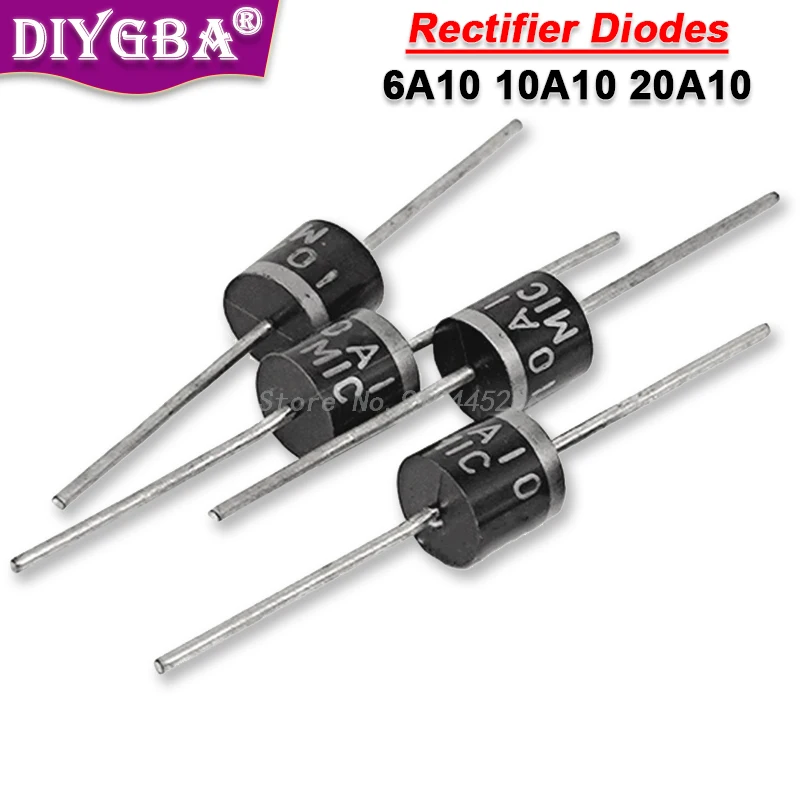 50pcs 10 a10 6 a10 20 a10 R-6 dip 6a 10a 20a 1000v elektrische axiale Gleich richter diode Image