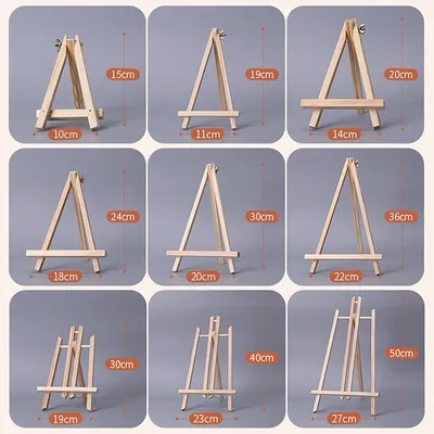 Children Painting Craft Holder Folding Tripod Table Name Card Stand Mini Easel Frame Desktop Painting Shelf Display Holder