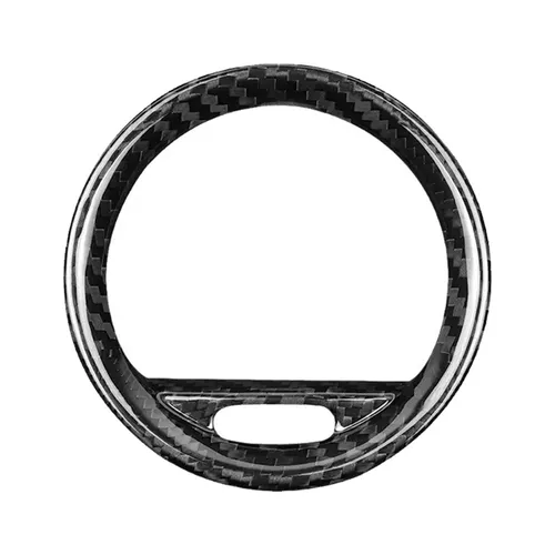 Garniture de panneau d'aération en fibre de carbone pour intérieur de voiture, cadre décoratif