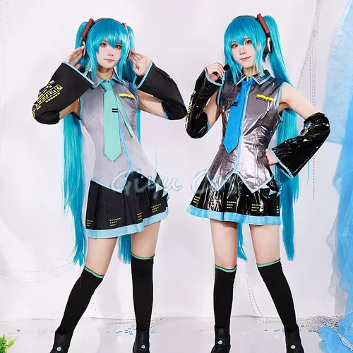 Mikuu – Costume de Cosplay, uniforme de carnaval, perruque, Costumes d'halloween Anime pour femmes