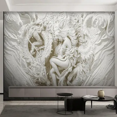 Benutzer definierte 3d Foto Tapete chinesische 3d Relief Drachen Totem Figur Wandbild Wohnzimmer Sofa Studie Hintergrund Wohnkultur Wanda uf kleber Image