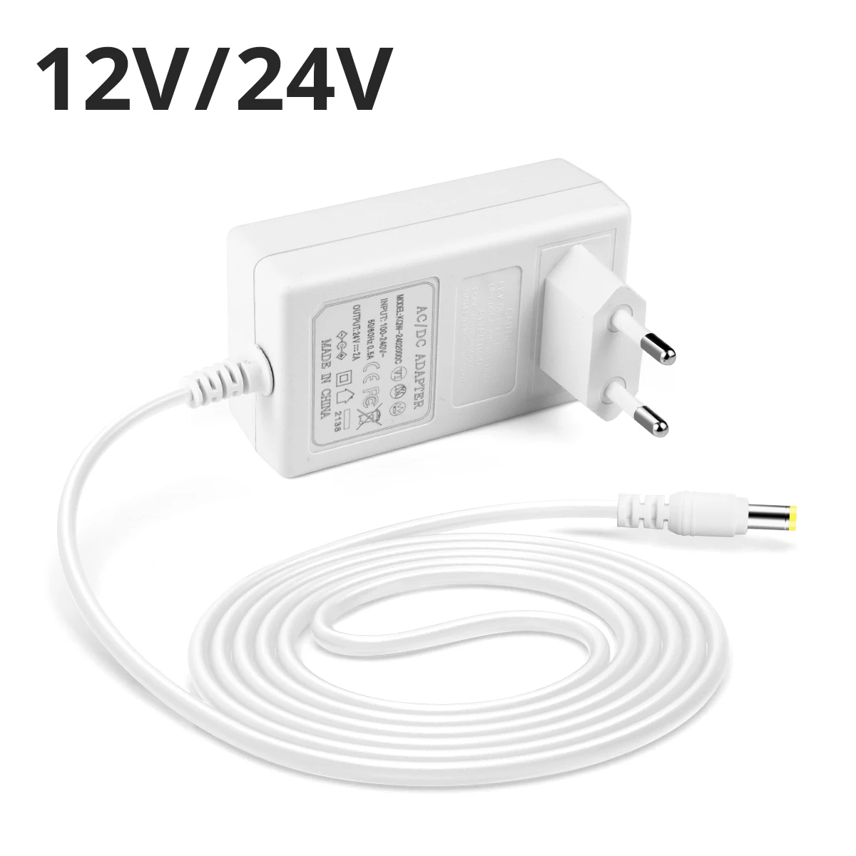 DC 24V 12V 2A 3A Netzteil mit EU/US-Stecker Labor-Netzteil Netzteil für Haushaltsgeräte LED-Lichtleiste Image
