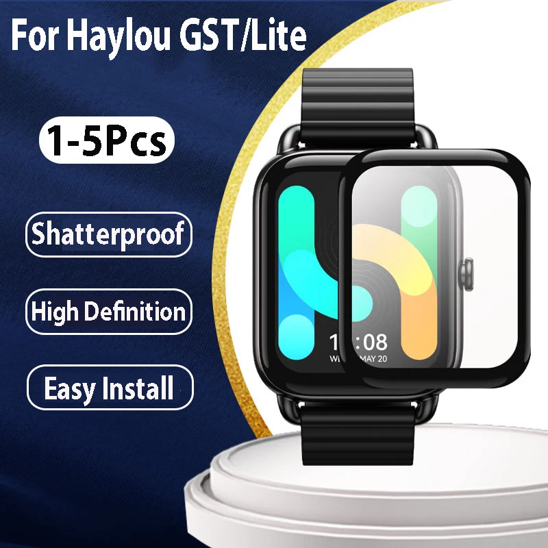 Displays chutz folie für Haylou GST Film Smart Watch Zubehör Soft Full Coverage Schutz folien für Haylou Gst Lite TPU Abdeckung Image