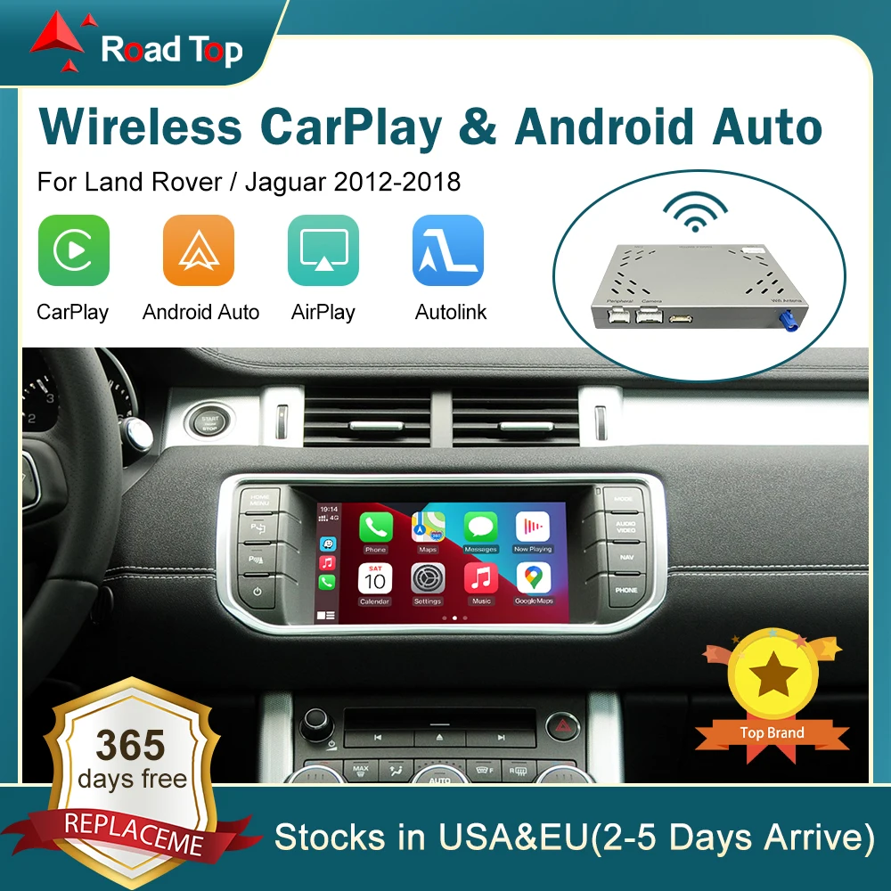 Wireless Carplay Android Auto Interface Mirror Link AirPlay Ai Box per Land Rover/Jaguar/Range Rover/Evoque/Discovery 2012-2018